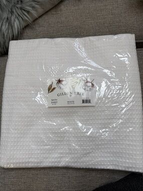 White Waffle Bath Sheet - Soft Cotton